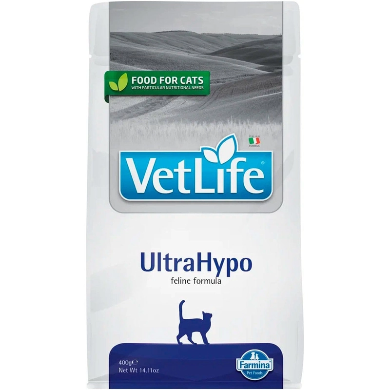 Farmina Vet Life UltraHypo сухий корм для котів при харчовій алергії 400 г - з куркою (8010276022561)  - фото 5