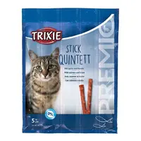Trixie Premio Quadro-Sticks лакомство для кошек 5 г - палочки с лососем и форелью (4011905427256) 