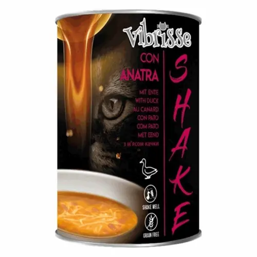 Vibrisse Shake ВОЛОГИЙ КОРМ Супер-преміум коти (суп з качкою) 135 г