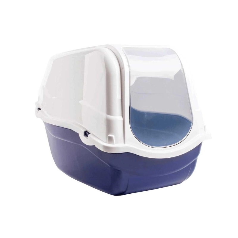 МPS Romeo Blue туалет для кішок 57х39х41см - бокс з фільтром, синьо-білий (8058093271267) 