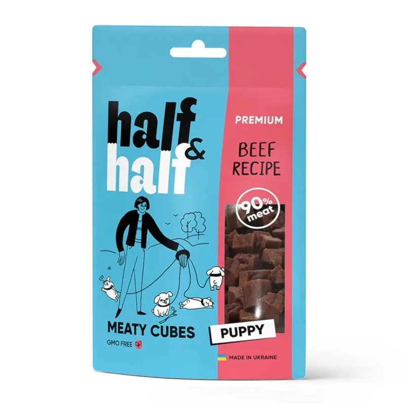 Half&Half Tender Sticks Puppy ЛАСОЩІ Premium цуценята (з яловичиною) 100 г 