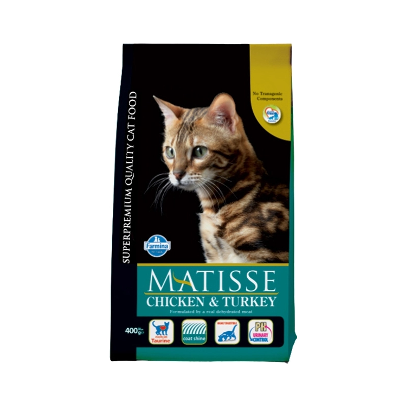 Farmina MATISSE Chicken&Turkey сухий корм для котів 400 г - з куркою та індичкою (8010276016102) 