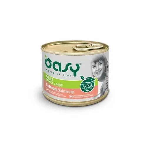 Oasy OAP Adult Small/Mini влажный корм для собак мелких пород 200 г - с лососем (8053017344386)