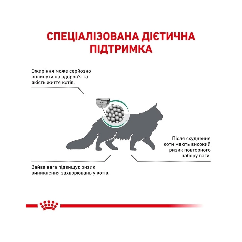 Royal Canin Satiety Weight Management СУХИЙ КОРМ Холістік коти (з надмірною вагою) 400 г  - фото 2