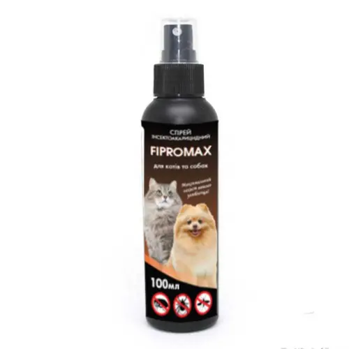 FIPROMAX спрей для котів та собак 100 мл - від бліх і кліщів (4820237150080)