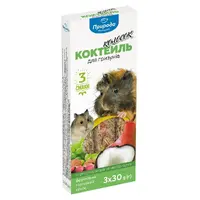 Ласощі для гризунів Природа Коктейль Колосок Фрукти Горіхи Кокос 90 г (4823082400997) 