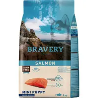 BRAVERY сухой корм для щенков мелких пород 600 г - с лососем (8436538949221) 