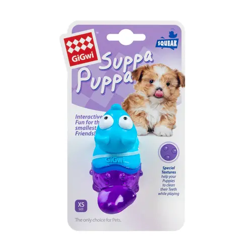GiGwi Suppa Puppa Лисиця іграшка для собак 9 см - з пищалкою, гумова (4823089352121)