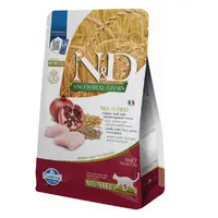 Farmina N&D Ancestral LG Neutered Chicken&Pomegranate сухий корм для стерилізованих котів 300 г - з куркою та гранатом (8010276030474) 