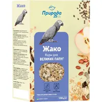 Жако зернова суміш для великих папуг 1 кг (4820157401477) 