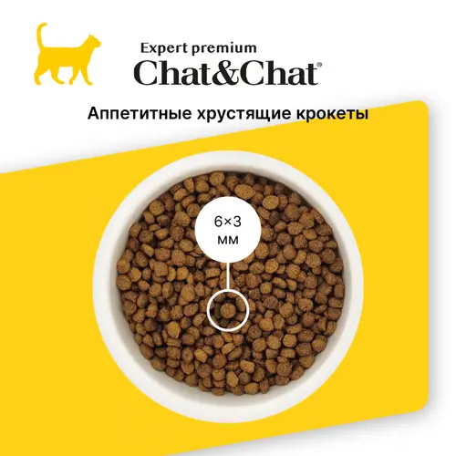 Gheda Chat&Chat Expert сухий корм для кошенят 900 г - з куркою (8001541607767)