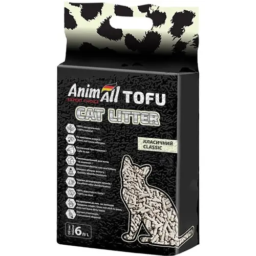 AnimAll Tofu наповнювач для котячого туалету 6 л - соєвий (4820224500379)