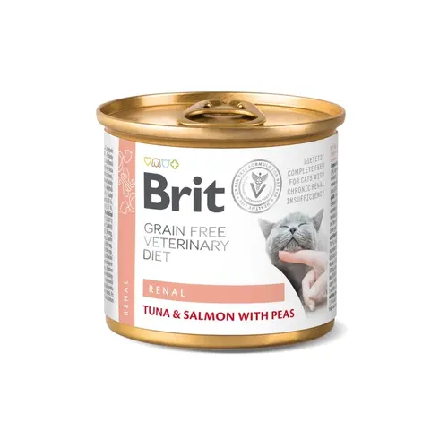 Brit VetDiet GF Renal ВОЛОГИЙ КОРМ Холістік коти (при нирковій недостатності) 200 г