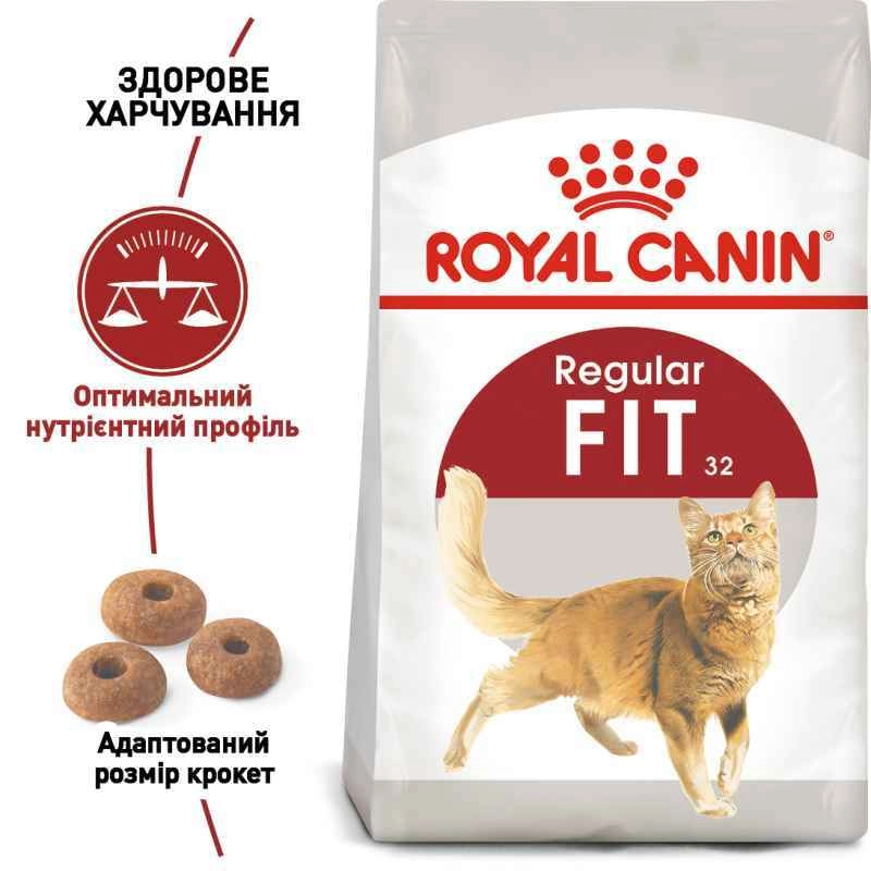 Royal Canin Fit Regular сухой корм для кошек активных 400 г (3182550702157)  - фото 2