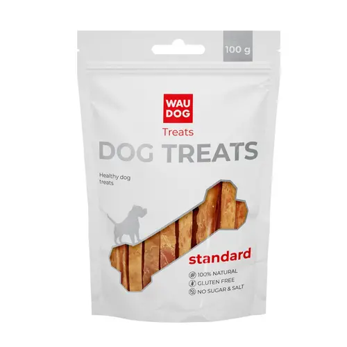 Waudog Treats ЛАСОЩІ Економ собаки (курячі в'ялені смужки) 100 г