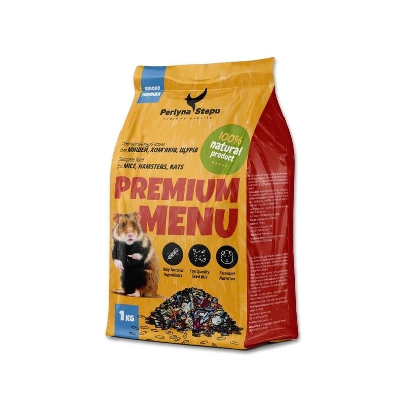 Perlyna Stepu Premium Menu корм для хом'яків 1 кг (4820249830130) 