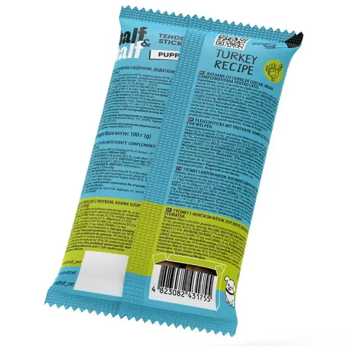 Half&Half Tender Sticks Puppy ЛАСОЩІ Premium цуценята (м'ясні палички) 100 г