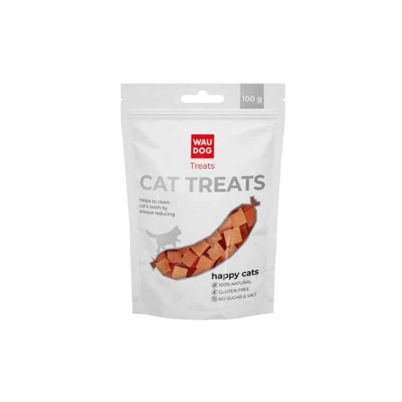 WAUDOG Treats лакомство для кошек 100 г - кубики с курицей (4823089357140) 