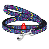 WAUDOG Nylon повідець для собак S - з QR паспортом, з малюнком Інді, нейлоновий (4823089320786) 