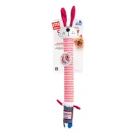 GiGwi Crunchy Заєць іграшка для собак 28 см - з хрусткою шиєю та пищалкою (4823089351377) 