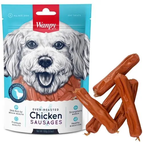Wanpy Oven Chicken Sausages ЛАСОЩІ Premium собаки (курячі сосиски) 100г