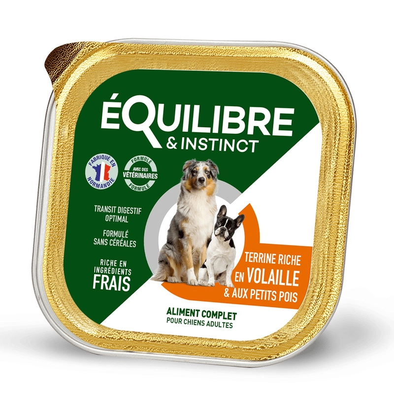 Equilibre & Instinct Poultry & Peas ПАШТЕТ Економ собаки (з птицею та горохом) 300 г 