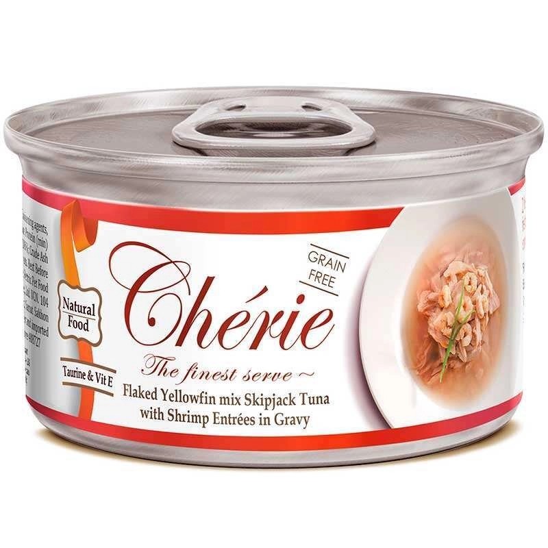 Cherie Signature Gravy влажный корм для кошек 80 г - с желтоперым тунцом и креветками (4712937600357) 