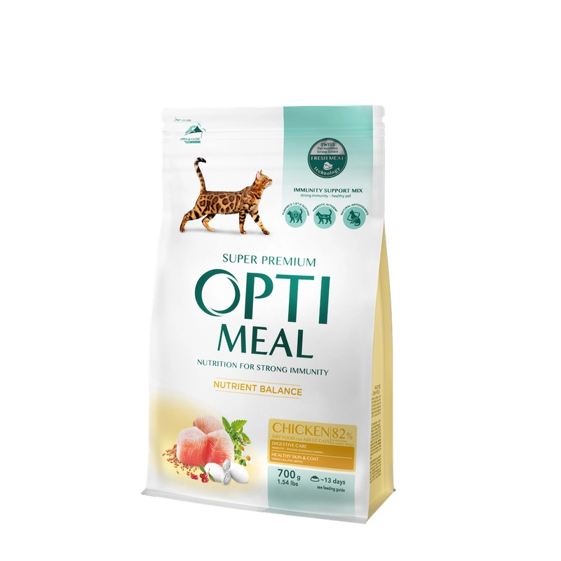 Optimeal Nutrient Balance СУХИЙ КОРМ Супер-преміум коти (з куркою) 700 г 