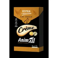 AnimAll Сreme ЛАСОЩІ Супер-преміум коти (мус з куркою та креветками) 15 г  - фото 2