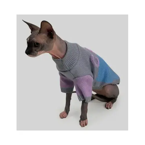 Dogs Bomba CAT светр для котів 2 - в'язаний, блакитно-сірий (2000000054100)