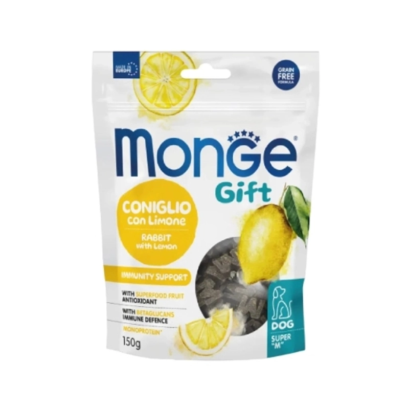 Monge Gift Supermade IMMUNITY Rabbit & Lemon ЛАСОЩІ Супер-преміум собаки (з кроликом та Лимоном) 150 г 