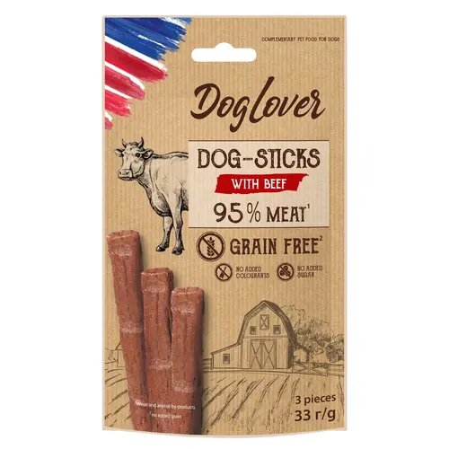 DogLover Sticks GF ЛАСОЩІ Преміум собаки (палички) 33 г