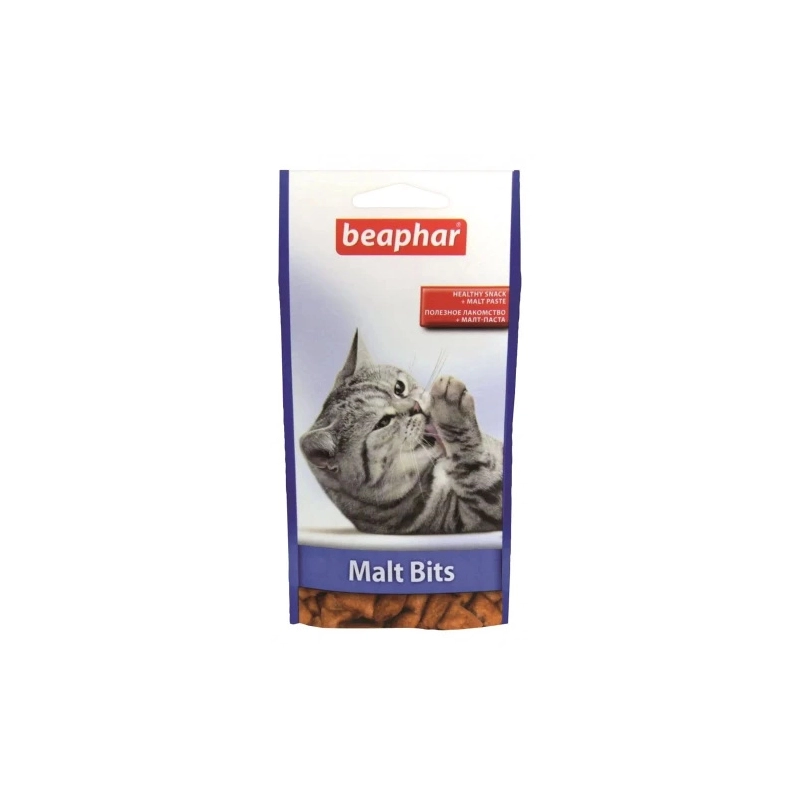 Beaphar Malt-Bits лакомство для кошек для выведения шерсти 35 г - с кошачьей мятой (8711231126224) 