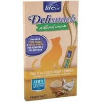 Lifecat Cream snack лакомство для кошек 15 г - с курицей, мидиями и киноа (8034105424234) 