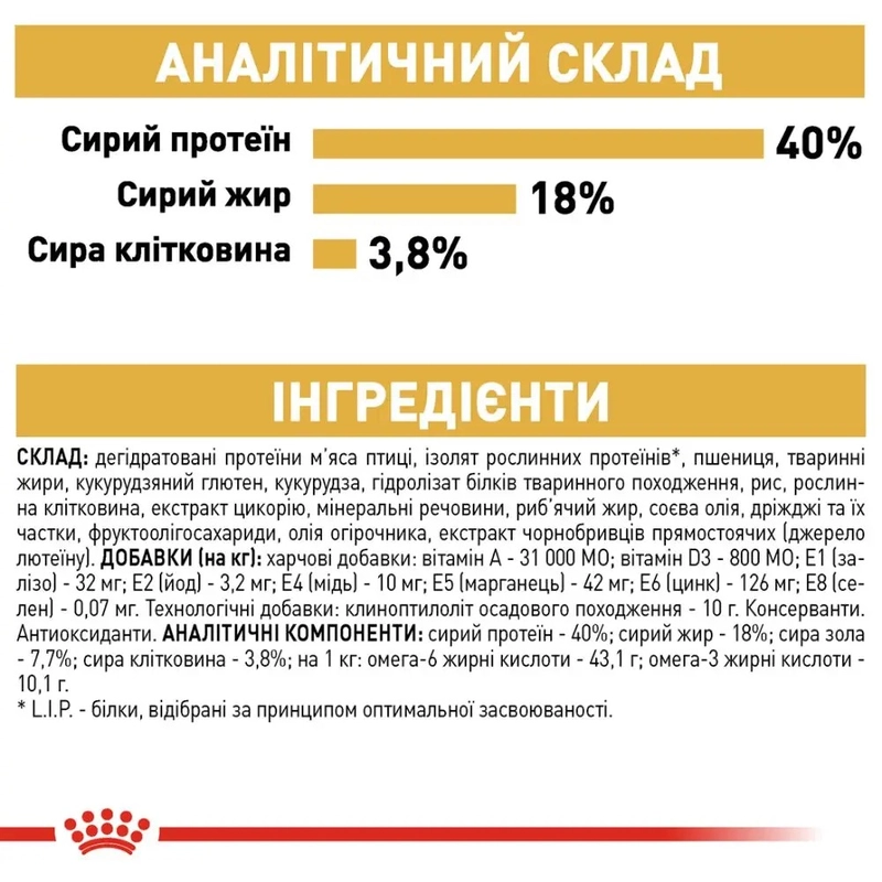 Royal Canin Bengal Adult СУХИЙ КОРМ Супер-преміум коти породи бенгальська (з м'ясом) 2 кг  - фото 3