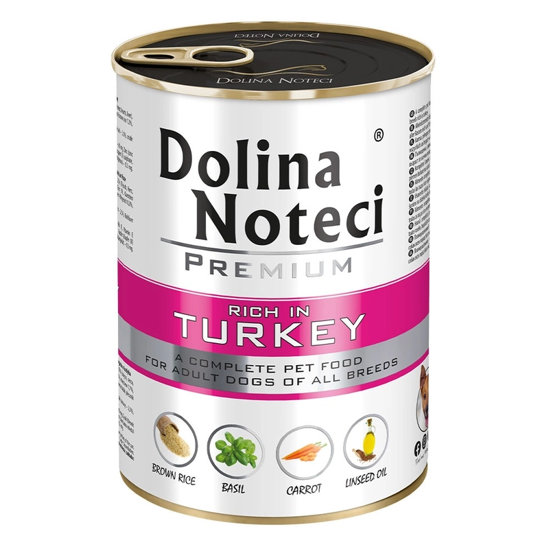 Dolina Noteci Premium ADULT All Breeds Rich in Turkey влажный корм для собак 400 г - с индейкой (5902921301295) 