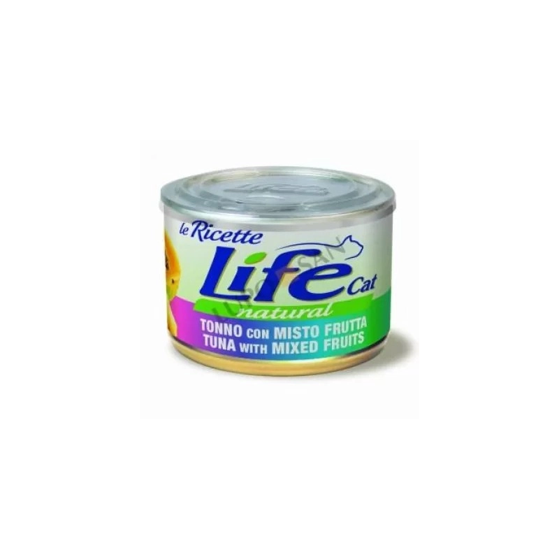 Lifecat Le Ricette Natural ВОЛОГИЙ КОРМ Супер-преміум коти (з тунцем та фруктовим міксом) 150 г 