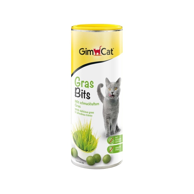 GimCat GrasBits ЛАСОЩІ Супер-преміум коти (з травою) 1 табл 