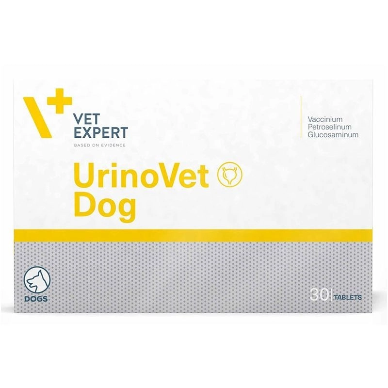 Vet Expert УріноВет таблетки для собак 1 таблетка - для підтримки сечового тракту з журавлиною, петрушкою і глюкозамінником (5907752658181) 