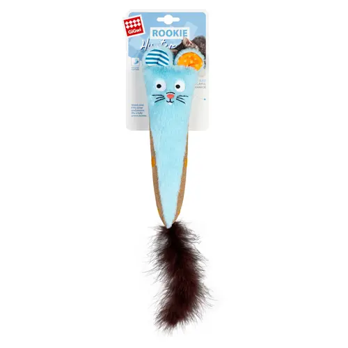 Игрушка для кошек GiGwi ROOKIE HUNTER Кролик с шуршанием голубой 38 см (4823089365718)