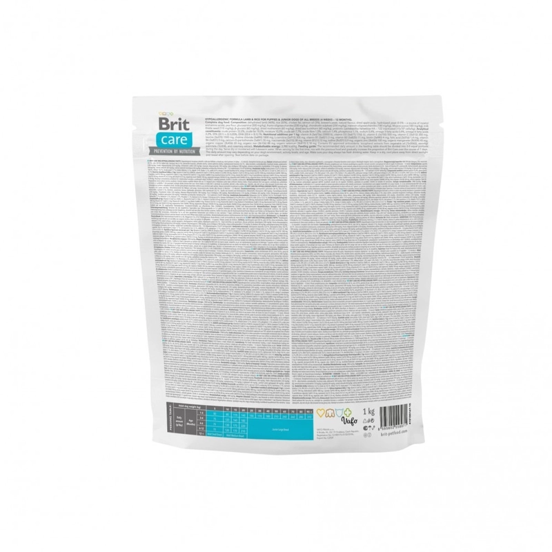 Brit Care Hypoallergenic Puppy сухой корм для щенков гипоаллергенный 1 кг - с ягненком (8595602558971)  - фото 5