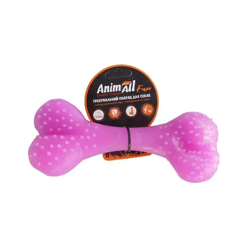AnimAll Fun Кістка іграшка для собак 25 см - коралова (2000981177928)