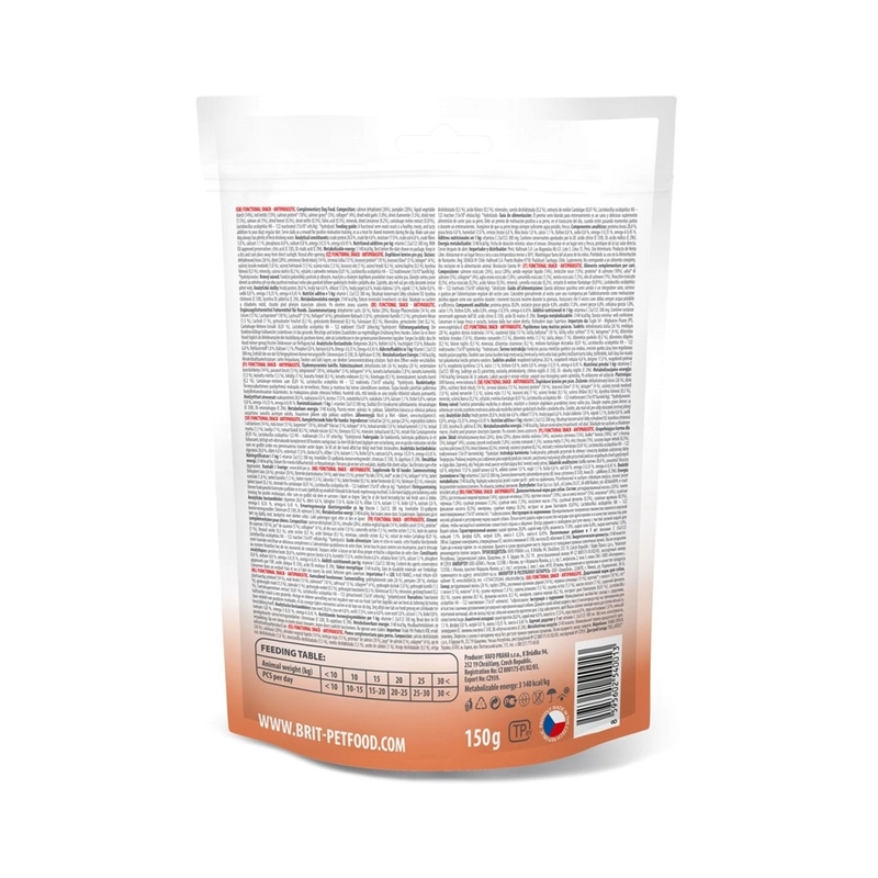 Brit Care Functional Antiparasitic лосось лакомство для собак 150 г (8595602540013)  - фото 1