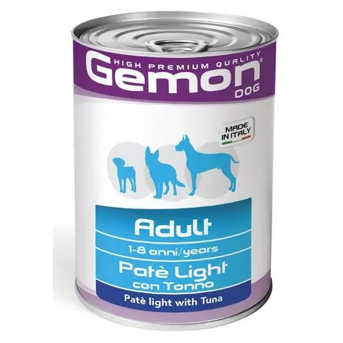 Gemon Dog Wet Adult Light влажный корм для собак 400 г - с тунцом (8009470387842)