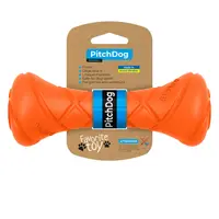 Игровая гантель для собак PitchDog для апортировки оранжевая 19х7 см (4823089334226) 