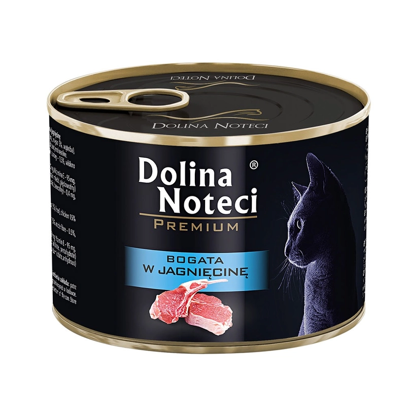 Dolina Noteci Premium ВОЛОГИЙ КОРМ Premium коти (з ягням в соусі) 185 г 