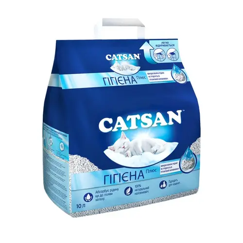 Catsan наповнювач для котячого туалету 10 л - мінеральний, без аромату (4008429130403)