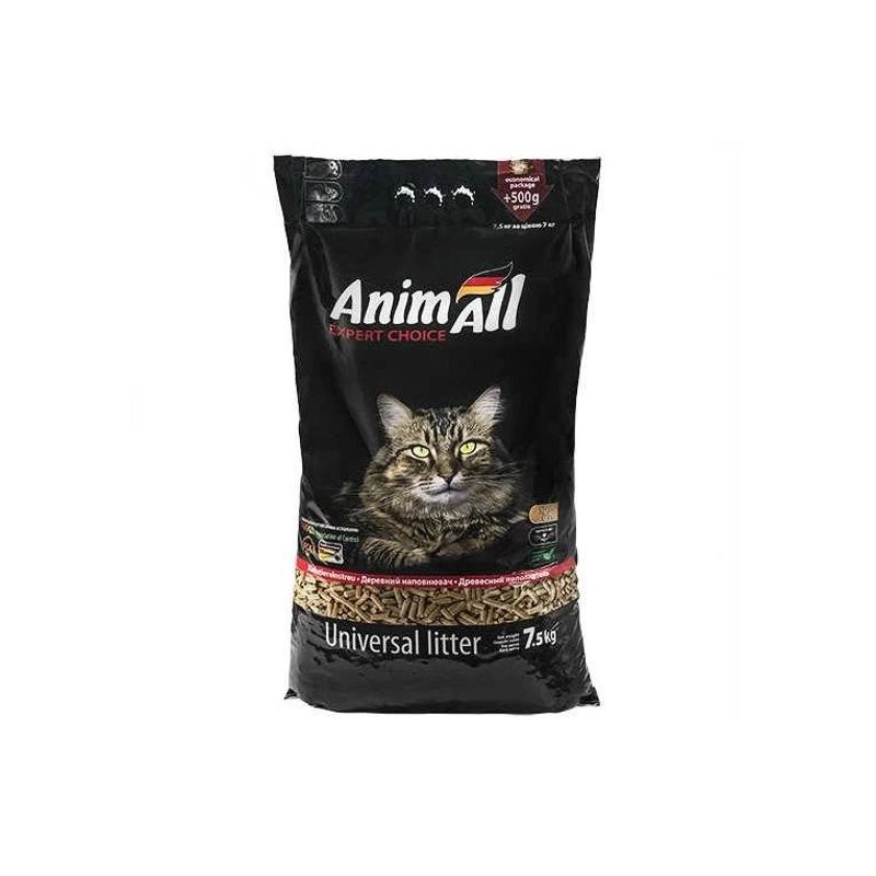 AnimAll наповнювач для котячого туалету 7.5 кг - деревний (4820224500164) 
