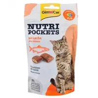 GimCat Nutri Pockets ЛАСОЩІ Супер-преміум коти (з лососем та омегою 3 і 6) 60 г 