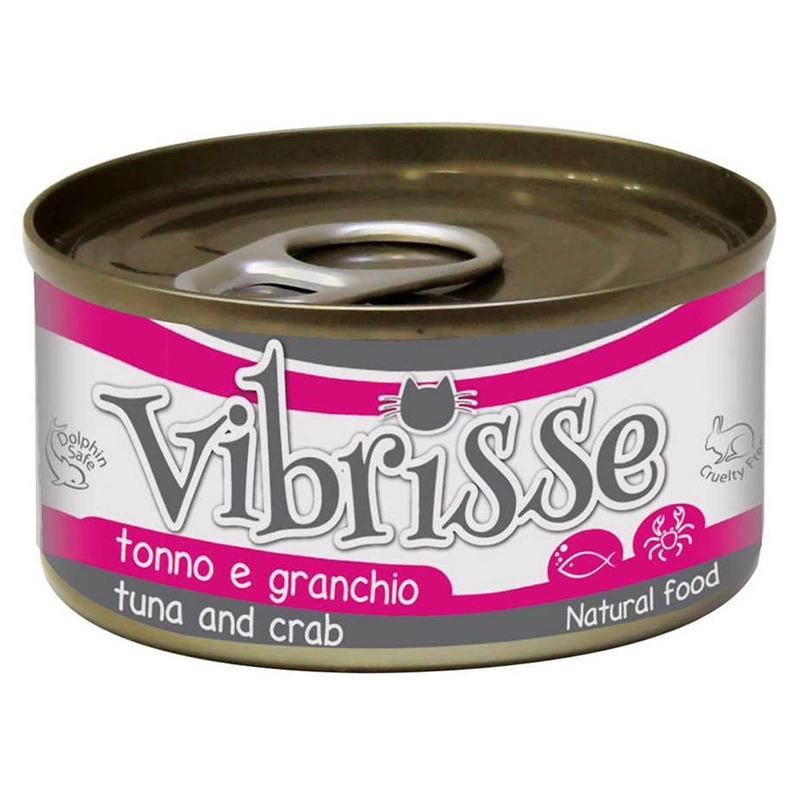 Vibrisse Natural Food ВОЛОГИЙ КОРМ Супер-преміум коти (з тунцем та крабом) 70 г 